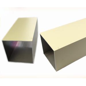 China La poudre faite sur commande a enduit le tube carré d'extrusions en aluminium pour l'utilisation industrielle supplier