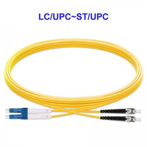 OS2 Single Mode Fiber Optic Cable LC/UPC-ST/UPC 2 Core Optical Fiber Cable