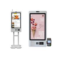 China 23Inch Automatic Self Service Ordering Kiosk , Bill Payment Kiosk With QR Scanner on sale