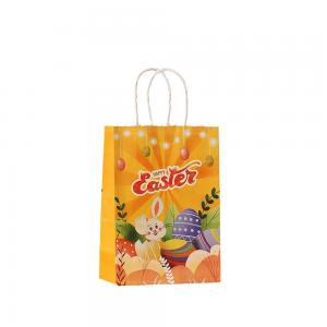 Kraft Paper Easter Bunny Gift Bag for Holiday Party Hand Candy Luxury Packaging Style