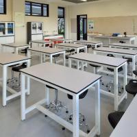 China Ceramic School Laboratory Furniture Science Lab Equipments Movable With Chair SEFA 8M on sale