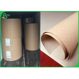Smooth Surface 300GSM Brown Kraft Paper Roll For Making Pizza Box