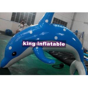 Heat Sealed 3m Inflatable Dolphin Water Toy With CE UL SGS Approved