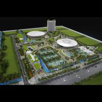 China ODM Scale Miniature Building Models 1:300 Hengqin International Tennis Center on sale