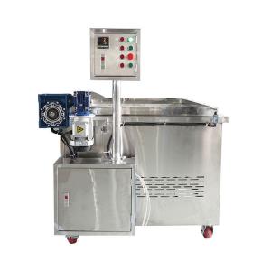 China Automatic Discharging Electric Heating Frying Machine Stainless Steel supplier
