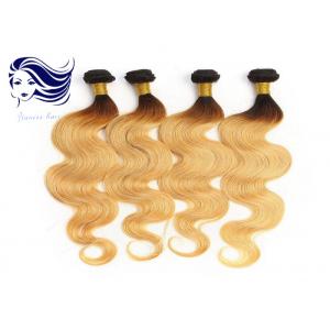 Brown Ombre Color Hair Extensions , Human Ombre Colored Hair