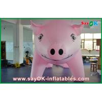 China Giant Pink Inflatable Pig Cartoon Customized For Advertising on sale