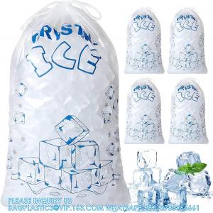 Ice Bags for Ice Machine, Heavy-Duty Reusable Ice Cube Bags, Portable Storage and Freezer Keeper
