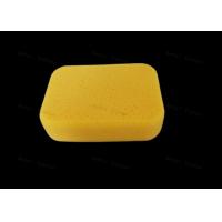 China Medium Durable Tile Grout Sponge in Plastic Bag yellow color use for cleaning on sale