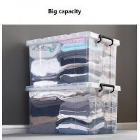 China 80L 120L 150L Clear Stackable Storage Bins Small Plastic Storage Containers on sale