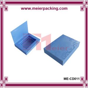 China OEM packaging blue color printed UV coating cardboard packaging box for business card supplier