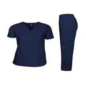 Short Sleeves Disposable Medical Scrub Suits Dark PP Plastic Material Durable