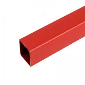 China Powder Coating Steel Square Pipe 12M 2MM Thickness ERW Coated Thick Wall Square Pipe supplier