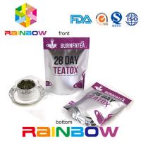 China PET / AL / PE k Tea Bags Packaging , Stand Up Resealable Pouches Custom Size on sale