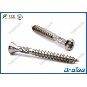 304/316 Stainless Oval Head Torx Timber Decking Screw, Type 17, Knurled Shank