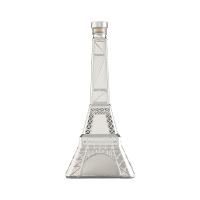 China 500ml Eiffel Tower Shape Glass Bottle with Cap Unique Design and Super Flint Glass on sale