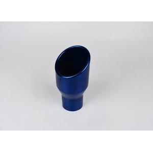 China Blue Burned 1.2mm 2.5 Inlet 4 Outlet Exhaust Muffler Tip supplier