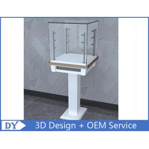 China 3D Design Modern Wooden Tempered Glass Jewelry Display Case For Shopping Mall wholesale