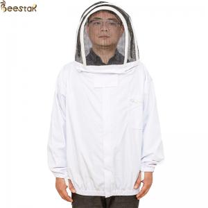 China S-2XL Zippered Hood Beekeepers Protective Clothing Economic Bee Jacket supplier