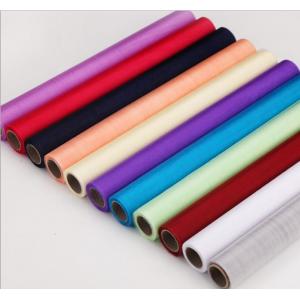 China Woven Organza Tulle Rolls with Density 28E for Wedding Dress supplier
