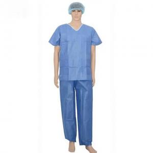 Disposable medical nurse pajamas patient's shirts and pants scrub suit patient gown