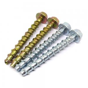 China Concrete Screws Excellent Quality Hex Flange Head Galvanized Concrete Masonry Screw supplier