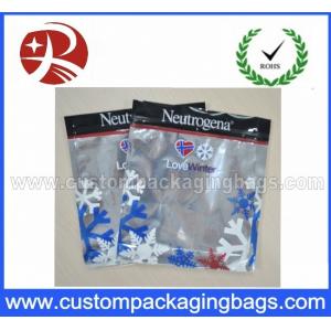 China Three Side Sealed Plastic Ziplock Bags Non Toxic Material For Frozen Food Packing supplier