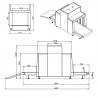 Parcel Inspection X Ray Baggage Photo Scanner Machine SF10080 For Airport