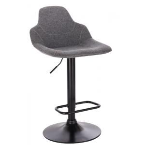 Commercial Dark Grey Fabric Counter Height Stools For Kitchen Counter