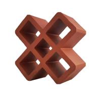 China frost resistance Terracotta Wall Breeze Blocks Red Garden Decorative Clay Brick on sale