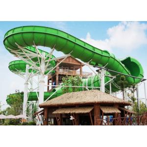 China Large Custom Water Slides / Water Amusement Play Equipment For Families By Raft Or Body supplier