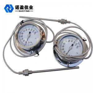 60mm Dial Bimetal Temperature Gauge 1.5 Accuracy SS304 0-150 Degree