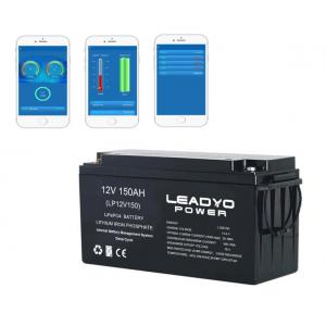 Rechargeable Lithium ion Marine Battery 12v 150Ah Deep Cycle LiFePO4 Batteries with Bluetooth App