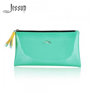 Jessup Makeup Brush Storage Premium PU Leather Waterproof  Cosmetic Bag Closure Lightweight CB011