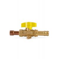 China Nontoxic Weatherproof Gas Valve Brass , Antirust Brass Gas Shut Off Valve on sale