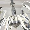 Fancy big acrylic bead chrome Led chandelier For Kids Children Room Lighting (WH