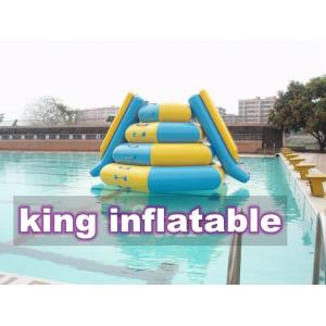 China Kids / Adults Inflatable Water Parks with Slide and Logo Printing , Soft Water Play Equipment supplier