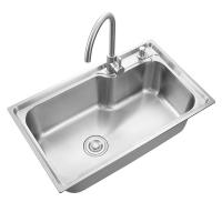 China Insert Kitchen Sink Stainless Steel 304 Handmade Chrome Color on sale
