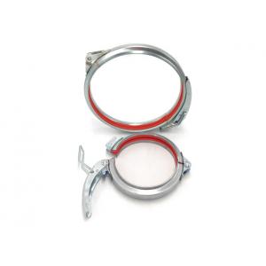 China Galvanized Steel Hvac Quick Release Duct Hose Clamps 80-600mm In Ductwork supplier