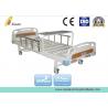 China Aluminum Guardrail 2 Crank Medical Hospital Bed With Overbed Table (ALS-M206) wholesale