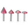 China Tideway 6mm Shank CNC V Bit 60 90 120 150 Degree Carbide V Groove Router Bit for Woodworking Custom ODM & OEM Support wholesale