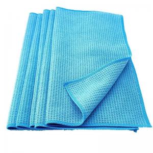Polyester Microfiber Car Care Product 380 GSM Waffle Weave Drying Towels for Detailing
