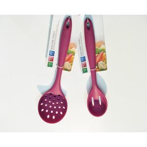 China custom different types Hygienic Culinary Silicone Slotted Spoon kitchen utensil set supplier