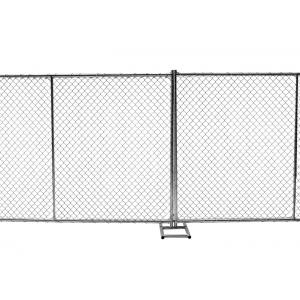 8ft x 10ft construction chain link fence opening 2⅜x2⅜(60mmx60mm)  tubing 16ga thick and diameter 11ga/2.90mm,11.5ga/2.7