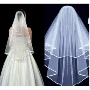 China Milk white bridal veil spot manufacturer sells a new style of hair, bridal veil, wedding dress, 3pcs sales supplier