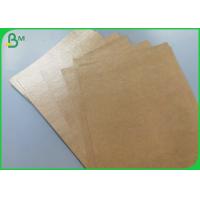 China Food Grade Poly Coated Paper , Unbleached Kraft Paper with good waterproof on sale