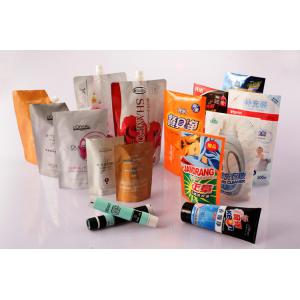 Standup Heat Seal Cosmetics Pouch, Flexible Cosmetic Packaging Laminated Bag