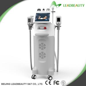 China 5 cryo handles cryolipolysys cavitation rf slimming beauty machine supplier