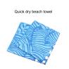 Soft And Patterned Printed Beach Towel With Transfer Printed Logo