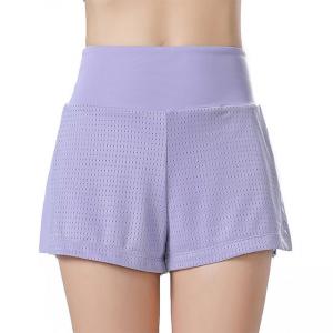 Loose Light Purple Sweat Shorts Logo Loose Mesh Pants High Waisted Hotty Hot Shorts